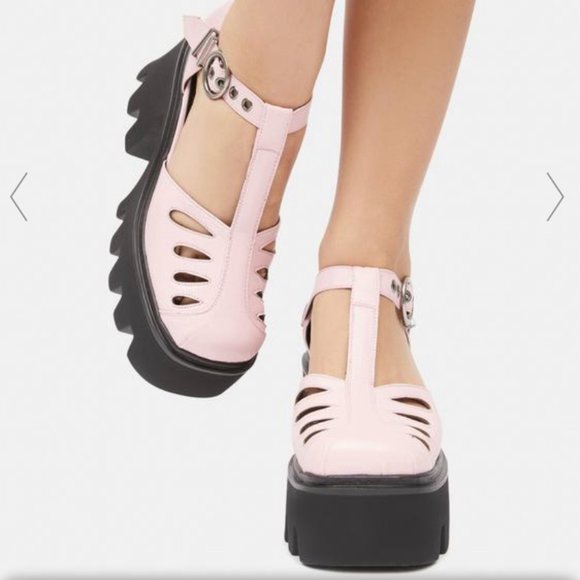 Lamoda Shoes - Lamoda Pink Sweet Thing Chunky Doll Platforms